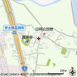 熊本県宇土市立岡町591周辺の地図