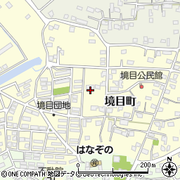 熊本県宇土市境目町周辺の地図