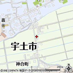 熊本県宇土市神合町145周辺の地図