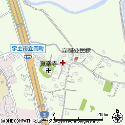熊本県宇土市立岡町461周辺の地図