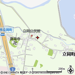 熊本県宇土市立岡町379周辺の地図