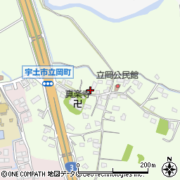 熊本県宇土市立岡町465周辺の地図