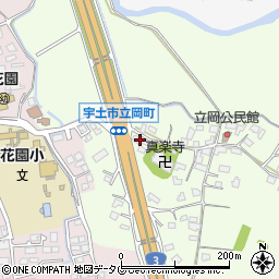 熊本県宇土市立岡町518周辺の地図