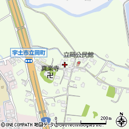 熊本県宇土市立岡町459周辺の地図