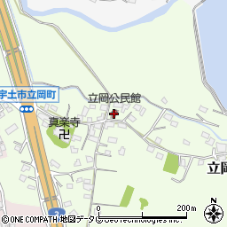 熊本県宇土市立岡町389周辺の地図
