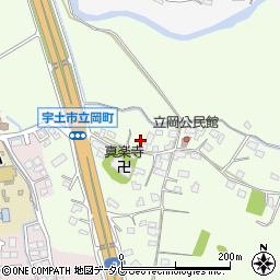 熊本県宇土市立岡町468周辺の地図