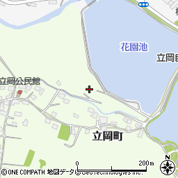 熊本県宇土市立岡町196周辺の地図