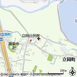 熊本県宇土市立岡町378周辺の地図