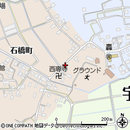 熊本県宇土市石橋町50周辺の地図