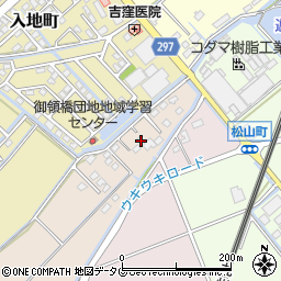 熊本県宇土市栗崎町58-1周辺の地図