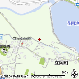 熊本県宇土市立岡町181周辺の地図