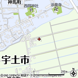 熊本県宇土市神合町150周辺の地図