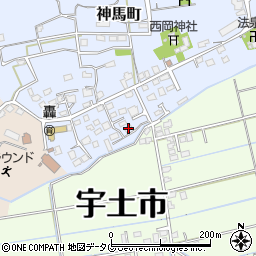 熊本県宇土市神馬町768周辺の地図