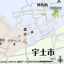 熊本県宇土市神馬町797周辺の地図