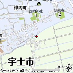 熊本県宇土市神合町206周辺の地図