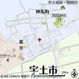 熊本県宇土市神馬町774周辺の地図