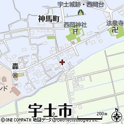 熊本県宇土市神馬町757周辺の地図