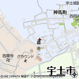 熊本県宇土市神馬町535周辺の地図