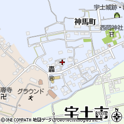 熊本県宇土市神馬町538周辺の地図