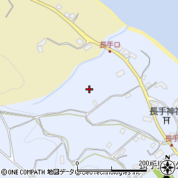 長崎県五島市長手町周辺の地図