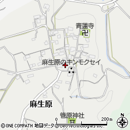 熊本県上益城郡甲佐町麻生原647周辺の地図