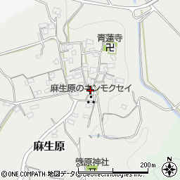熊本県上益城郡甲佐町麻生原645周辺の地図