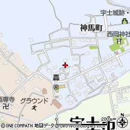 熊本県宇土市神馬町543周辺の地図