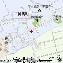 熊本県宇土市神馬町748周辺の地図
