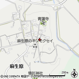 熊本県上益城郡甲佐町麻生原642周辺の地図