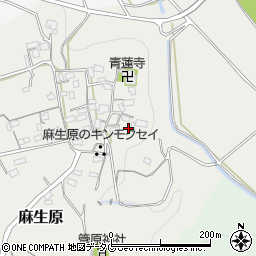 熊本県上益城郡甲佐町麻生原641周辺の地図