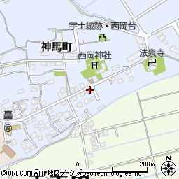 熊本県宇土市神馬町746周辺の地図