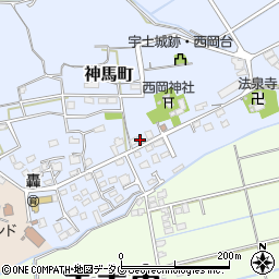 熊本県宇土市神馬町689周辺の地図