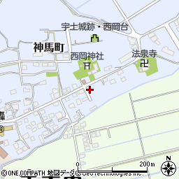 熊本県宇土市神馬町741周辺の地図