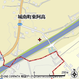 熊本県熊本市南区城南町東阿高1033-3周辺の地図