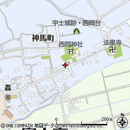 熊本県宇土市神馬町691周辺の地図