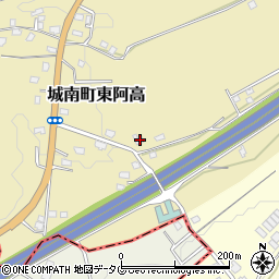 熊本県熊本市南区城南町東阿高984周辺の地図