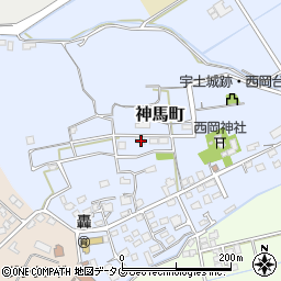熊本県宇土市神馬町665周辺の地図