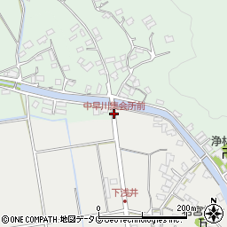 中早川集会所前周辺の地図