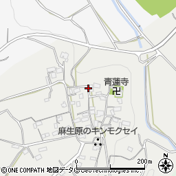 熊本県上益城郡甲佐町麻生原周辺の地図