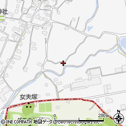 熊本県宇土市花園町周辺の地図