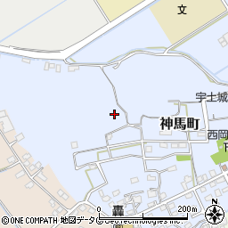 熊本県宇土市神馬町407周辺の地図