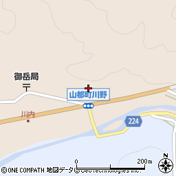 熊本県上益城郡山都町川野2149-11周辺の地図