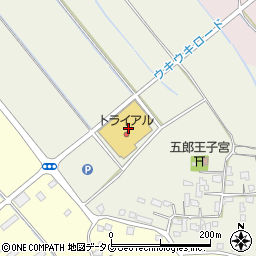 トライアル宇土店周辺の地図