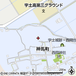 熊本県宇土市神馬町579周辺の地図