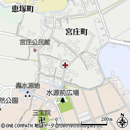熊本県宇土市宮庄町176周辺の地図