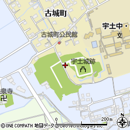 熊本県宇土市古城町141周辺の地図