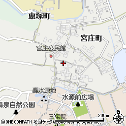 熊本県宇土市宮庄町157周辺の地図