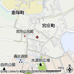 熊本県宇土市宮庄町182周辺の地図
