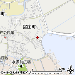 熊本県宇土市宮庄町77周辺の地図