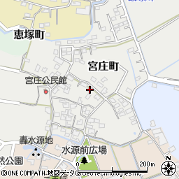 熊本県宇土市宮庄町173周辺の地図